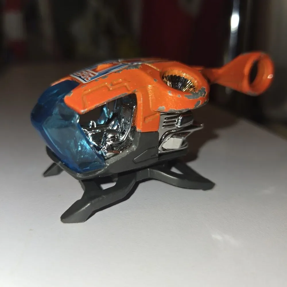 2016 Hot Wheels Ski Fi Search & Rescue Helicopter Orange 1:64 DIECAST Toy Car